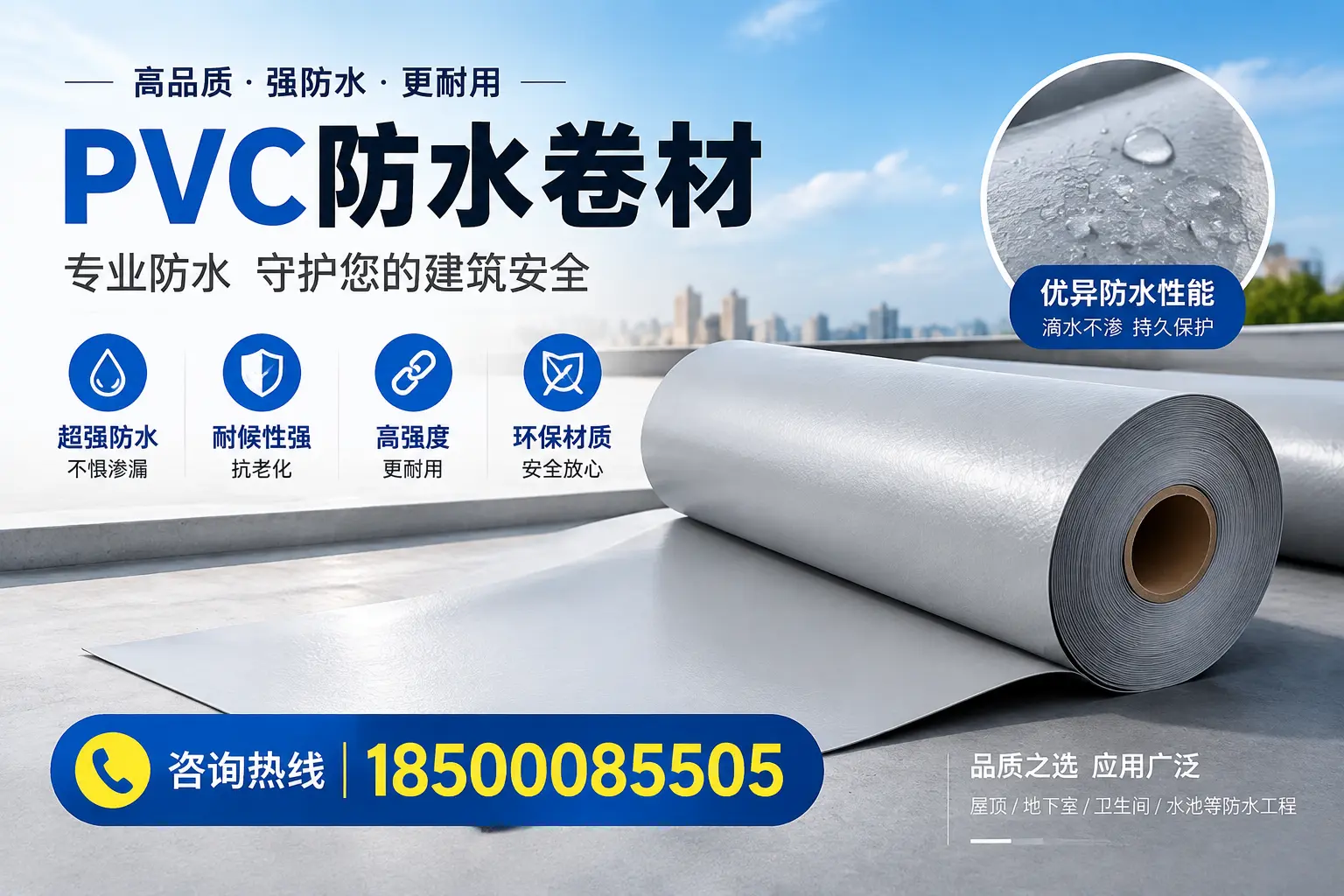 宜昌地区pvc防水卷材的市场现状与发展趋势